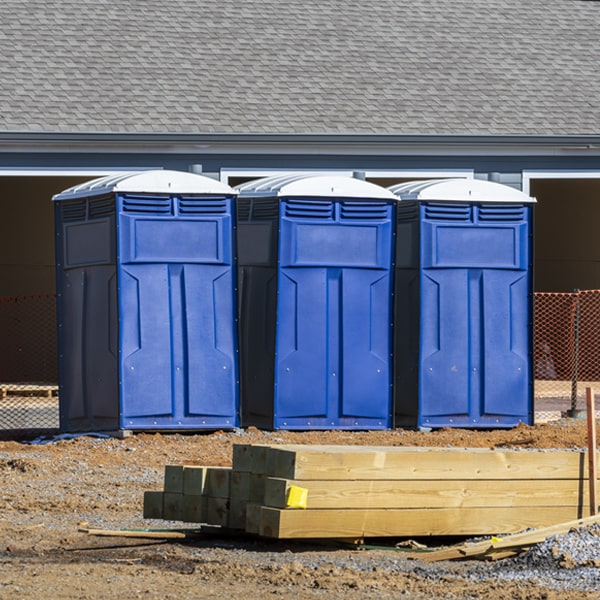 how often are the portable toilets cleaned and serviced during a rental period in Nunez